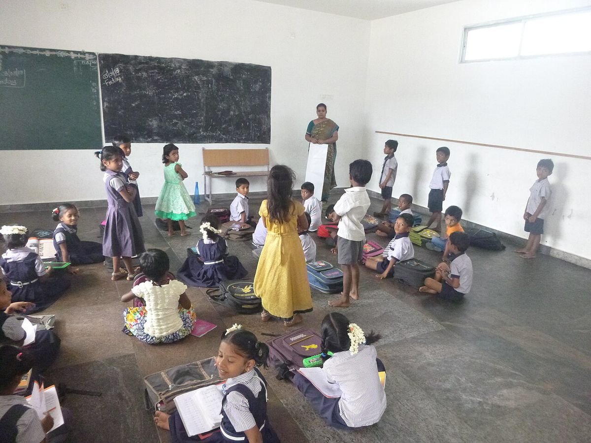A classroom in Nelavoy, Andhra Pradesh
