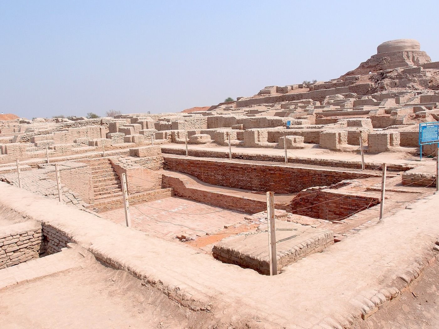 The ruins of Mohenjo-daro, Sindh